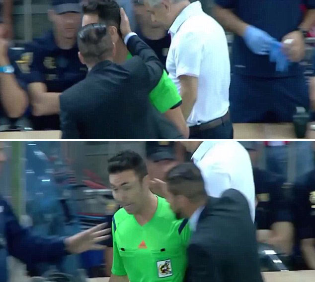 Simeone Dihukum Delapan Laga setelah `Kelepak` Kepala Ofisial